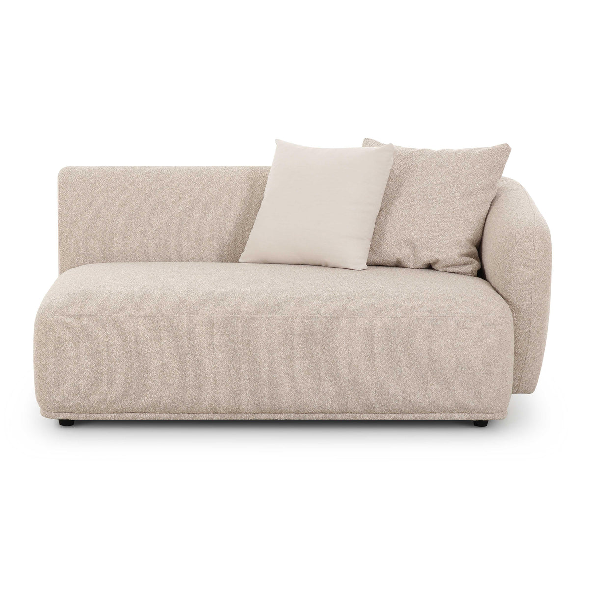 Sylvie Cream Performance Boucle Right Arm Chair 2-Seater by TOV Furniture – photo 1 of 6