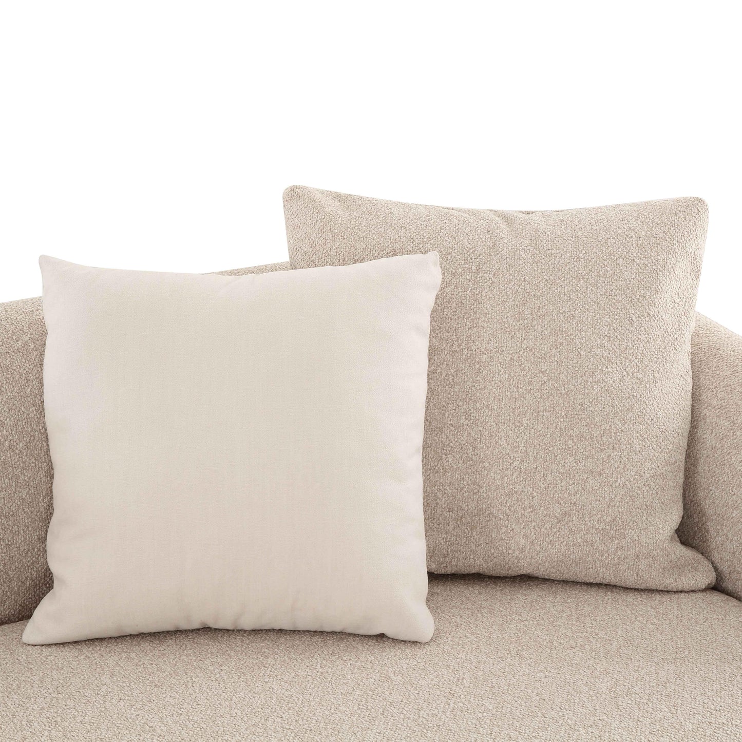 Sylvie 59 Cream Boucle Arm Loveseat by TOV L69094 Raf