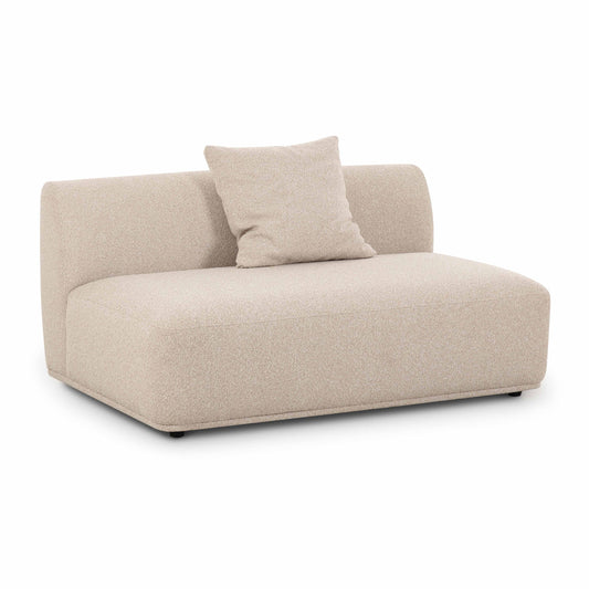 Sylvie 54 Cream Boucle Armless Loveseat by TOV L69095