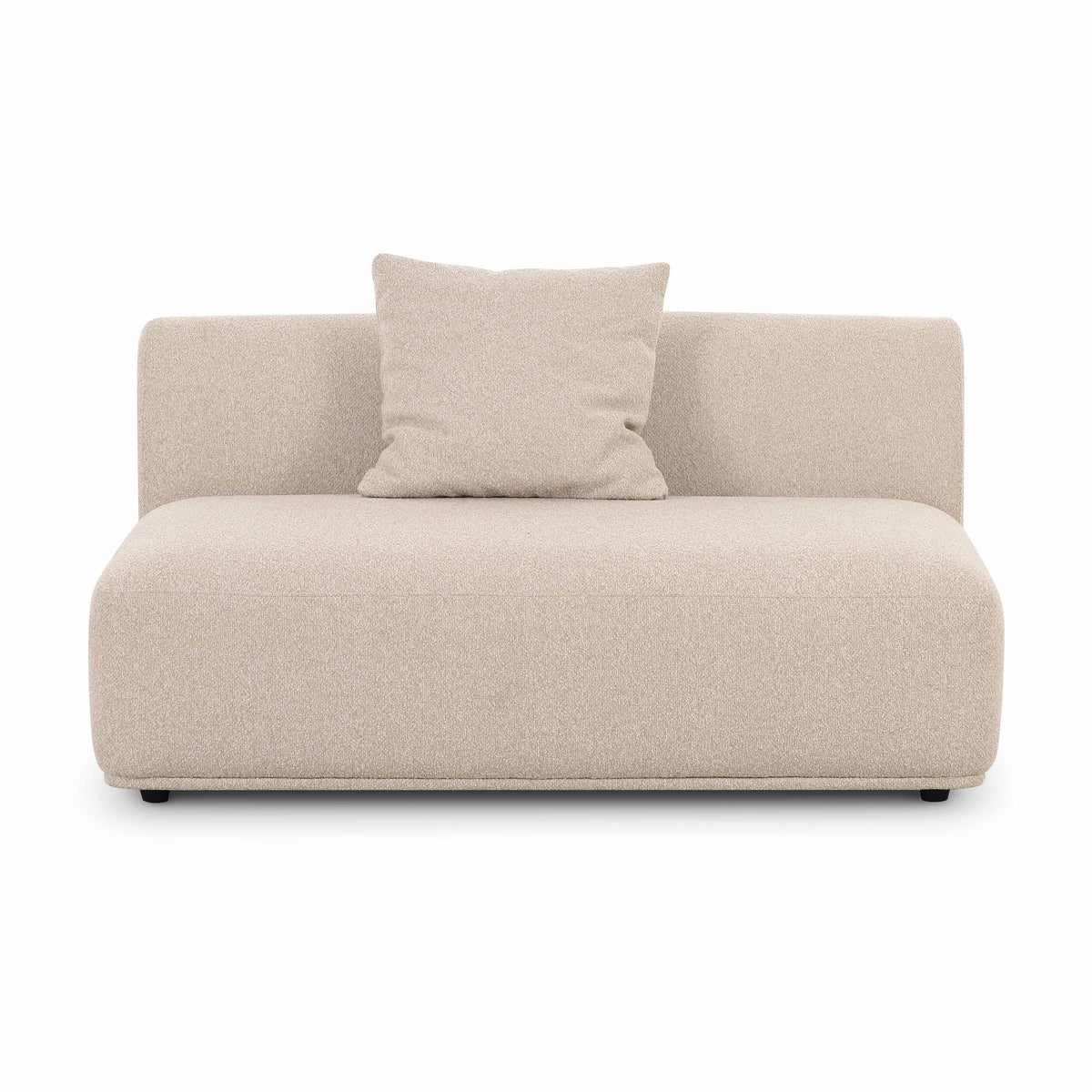 Sylvie 54" Cream Performance Boucle Armless Loveseat by TOV Furniture – photo 2 of 6