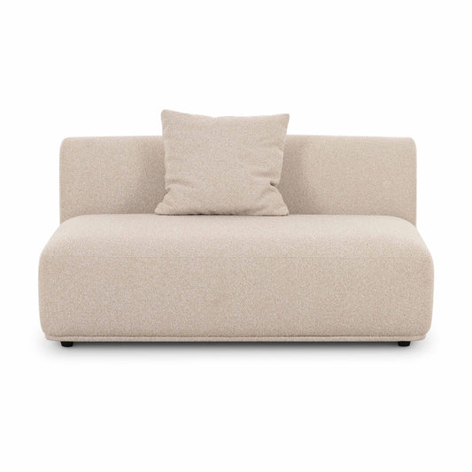 Sylvie 54" Cream Performance Boucle Armless Loveseat by TOV Furniture – photo 2 of 6