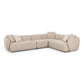Sylvie 4 Piece Cream Boucle Sectional by TOV L69098 Sec2