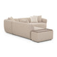 Sylvie 4 Piece Cream Boucle Chaise Sectional by TOV L69099 Raf