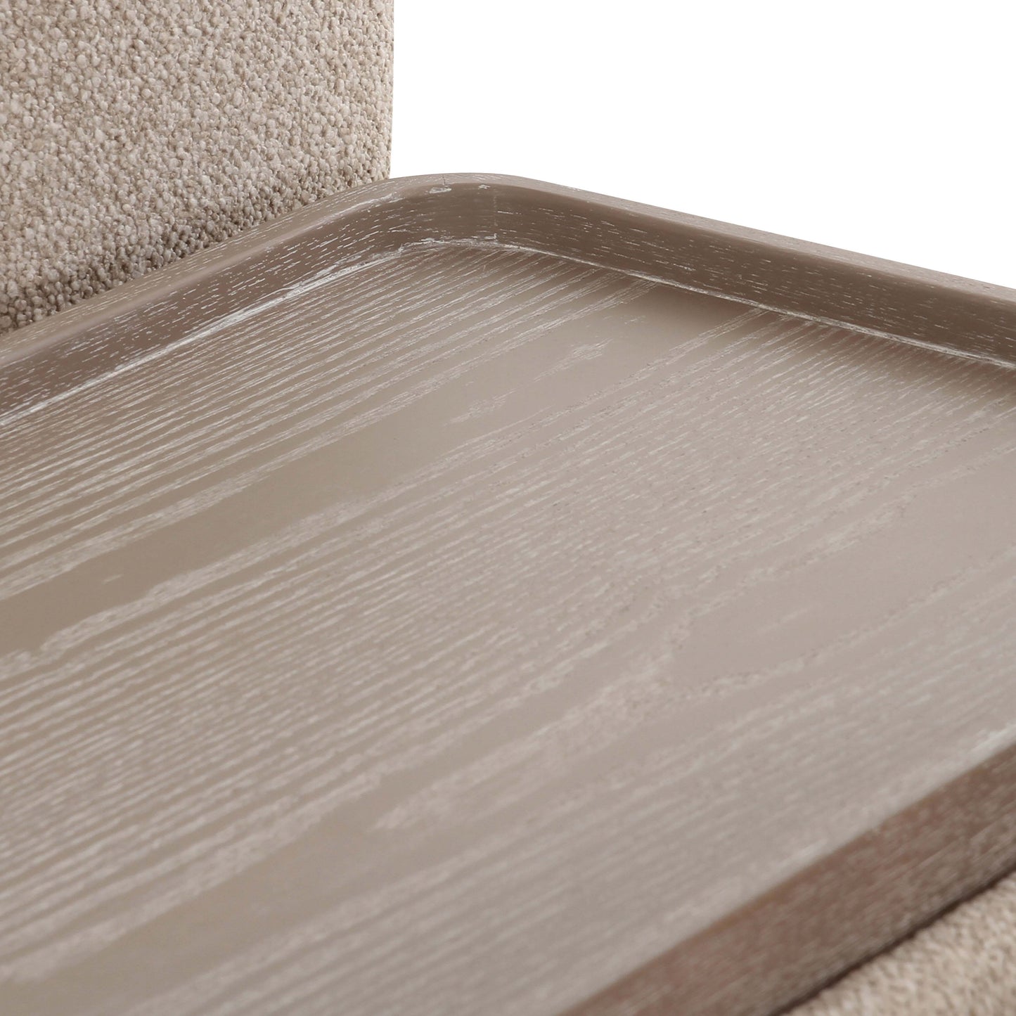 Sylvie 4 Piece Cream Boucle Chaise Sectional by TOV L69099 Laf