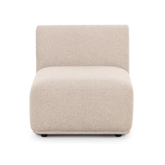 Sylvie Cream Performance Boucle Armless Chair by TOV Furniture – photo 2 of 6
