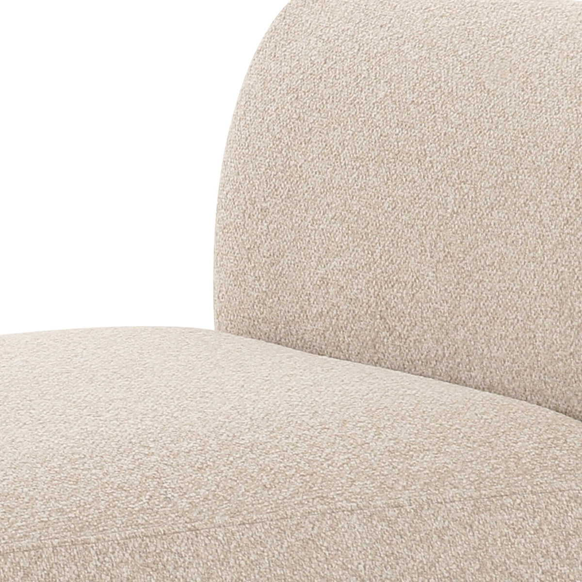 Sylvie Cream Performance Boucle Armless Chair by TOV Furniture – photo 4 of 6