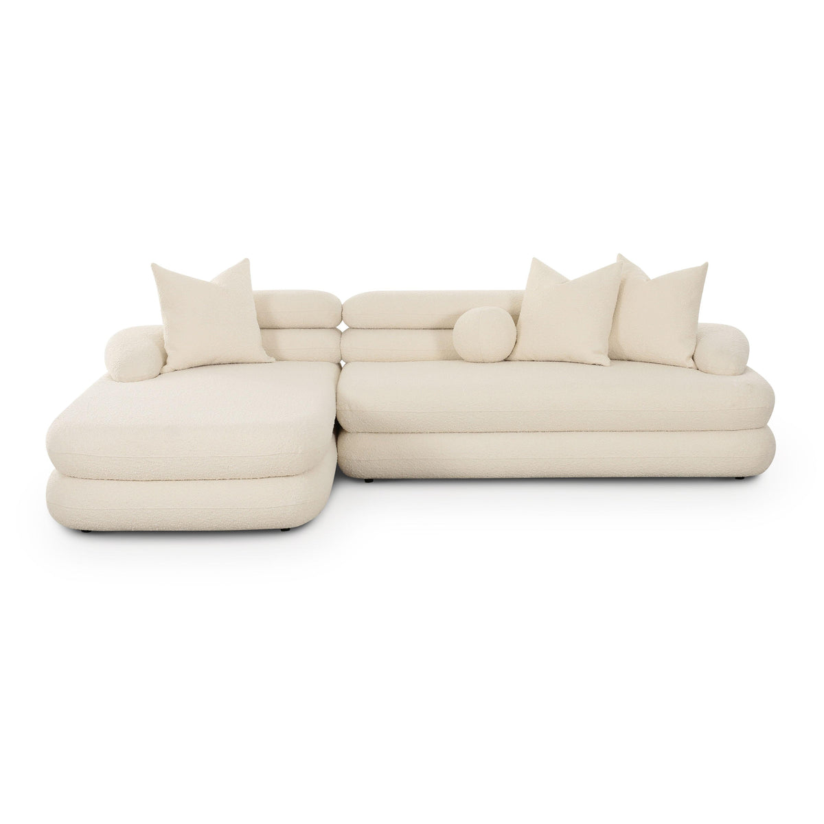 Lulu Cream Performance Boucle Modular LAF Sectional by TOV Furniture – photo 1 of 6