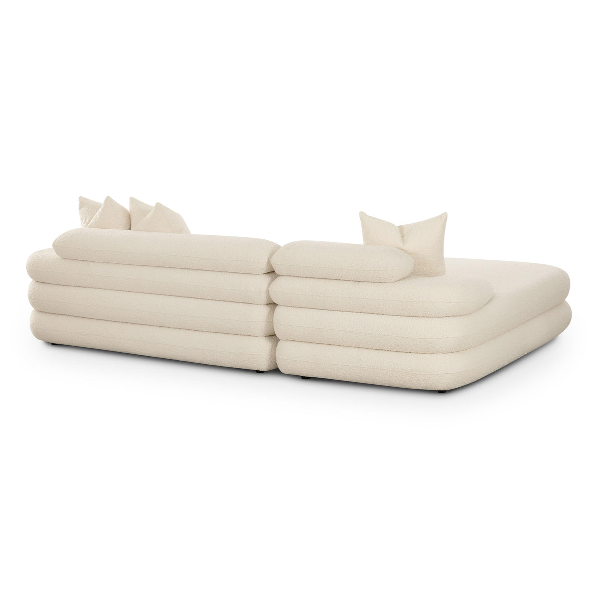 Lulu Cream Performance Boucle Modular LAF Sectional by TOV Furniture – photo 4 of 6