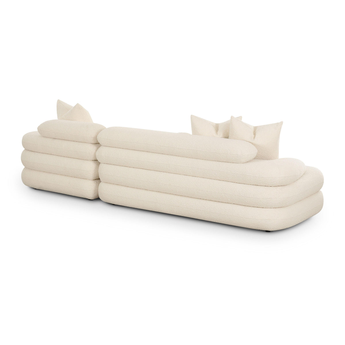 Lulu Cream Performance Boucle Modular RAF Sectional by TOV Furniture – photo 4 of 6