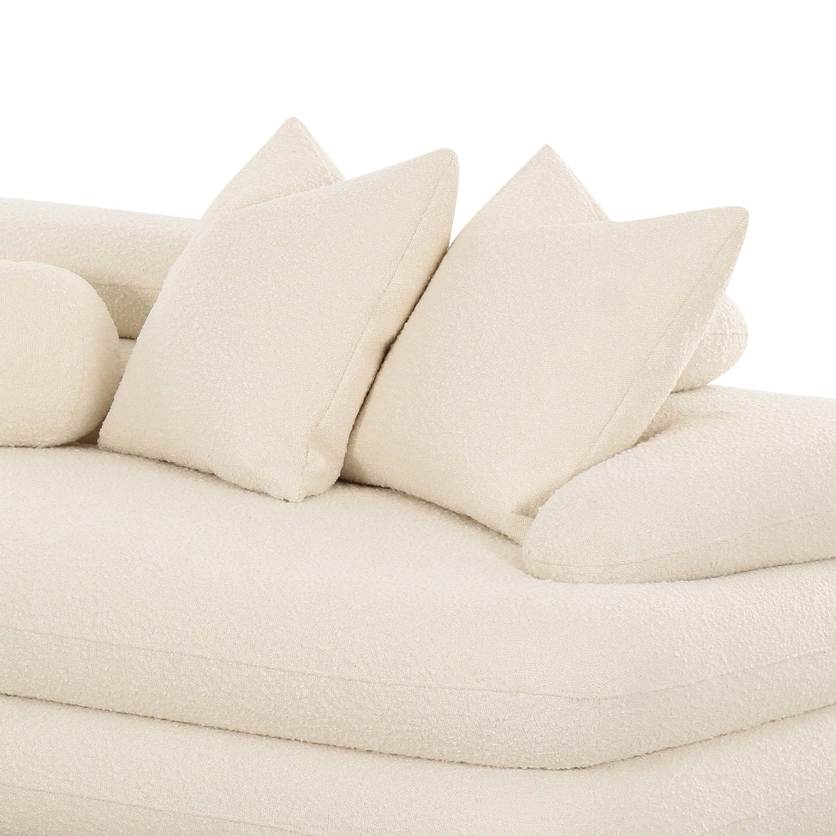 Lulu Cream Performance Boucle Modular RAF Sectional by TOV Furniture – photo 5 of 6