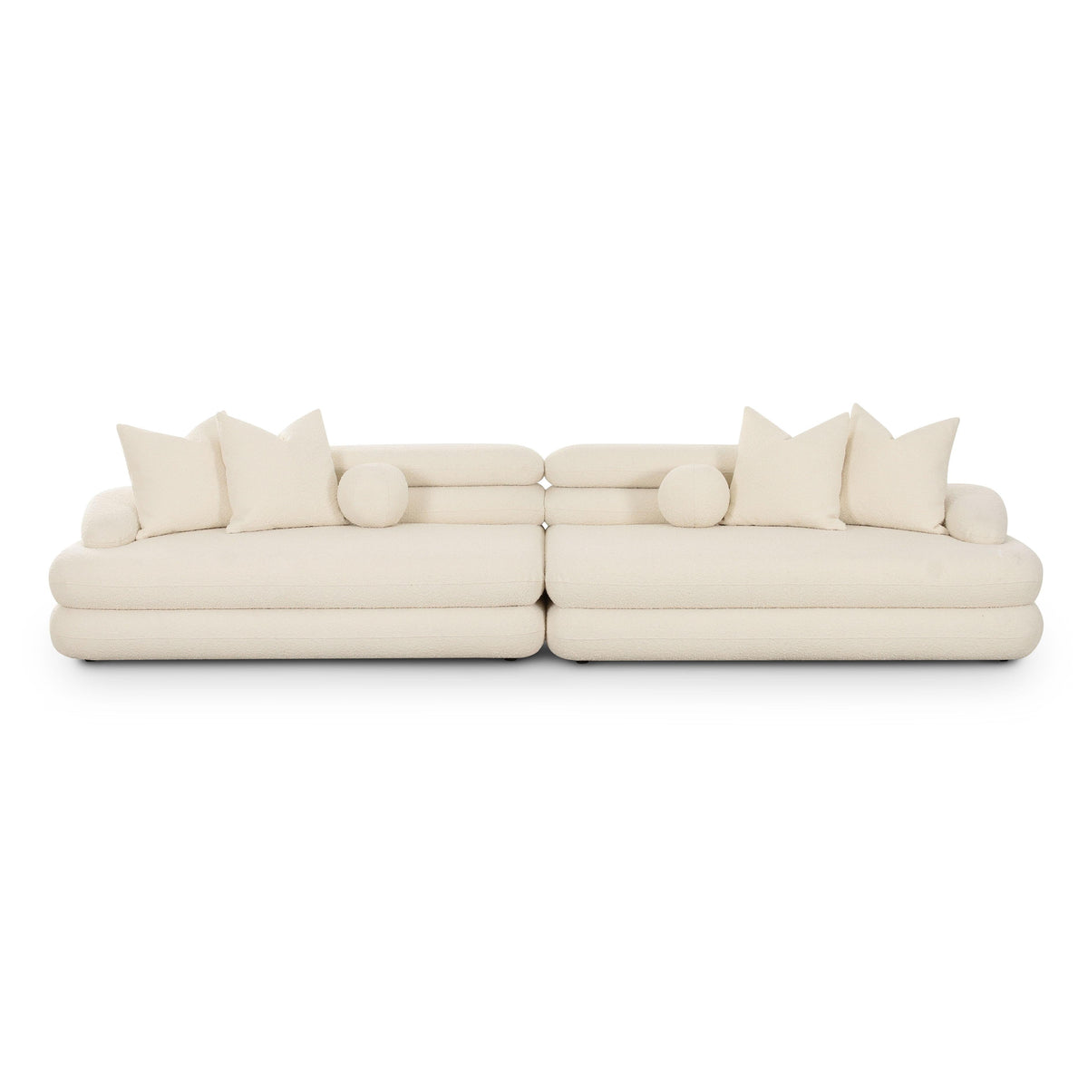 Lulu 141" Cream Performance Boucle Sofa by TOV Furniture – photo 1 of 6