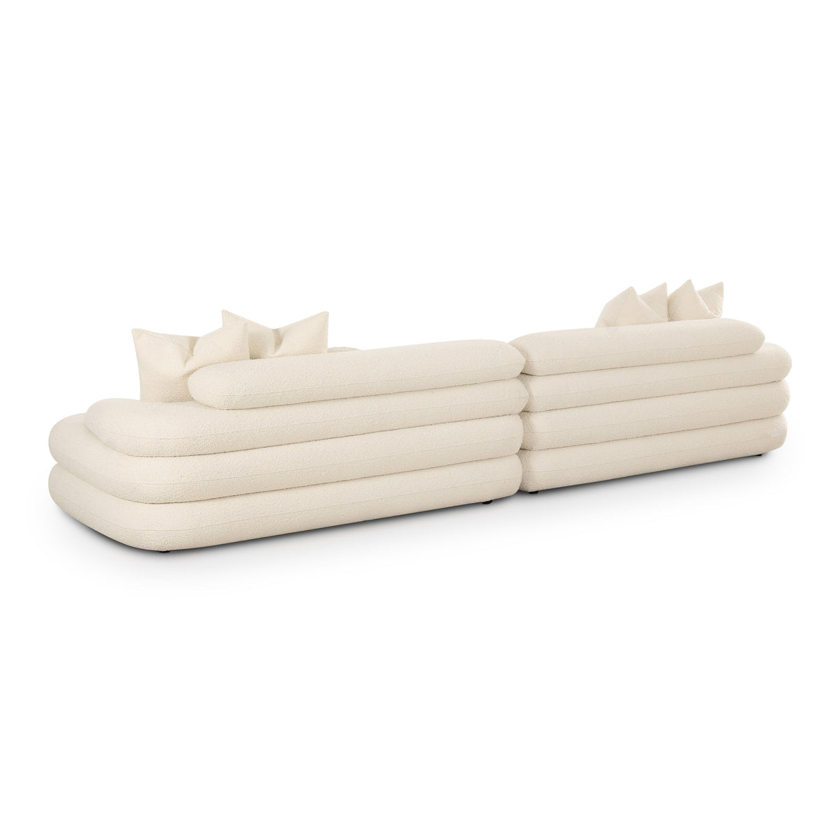 Lulu 141" Cream Performance Boucle Sofa by TOV Furniture – photo 4 of 6