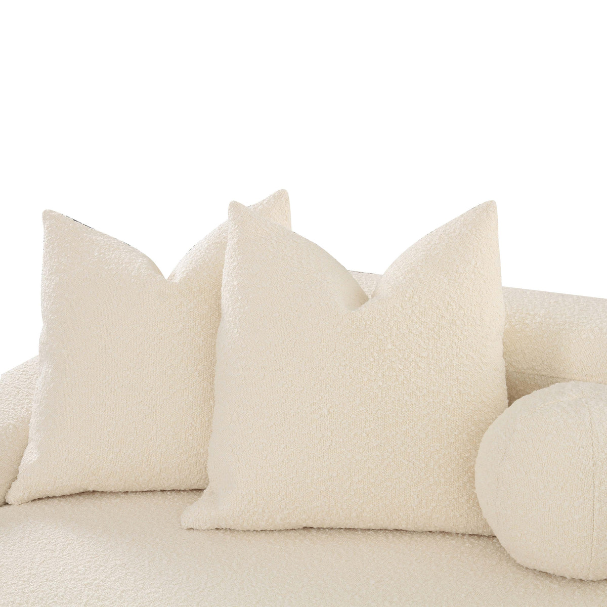 Lulu 141" Cream Performance Boucle Sofa by TOV Furniture – photo 5 of 6