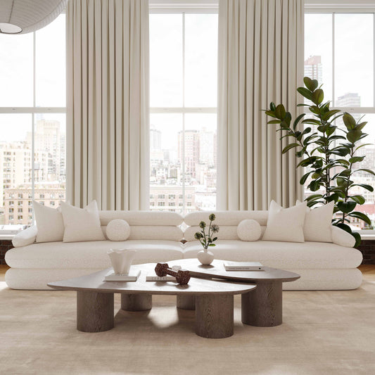 Lulu 141" Cream Performance Boucle Sofa by TOV Furniture – photo 2 of 6