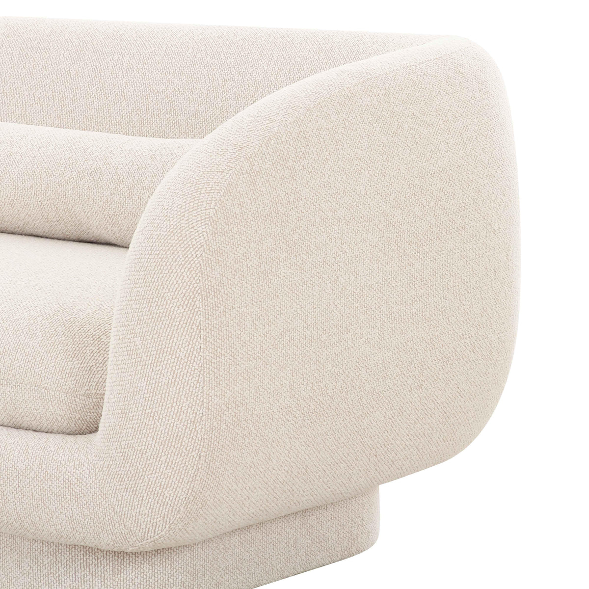 Simone 96" Cream Performance Boucle Sofa by TOV Furniture – photo 5 of 7