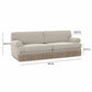 Yvette 92 Warm Grey Boucle Sofa by TOV L69138