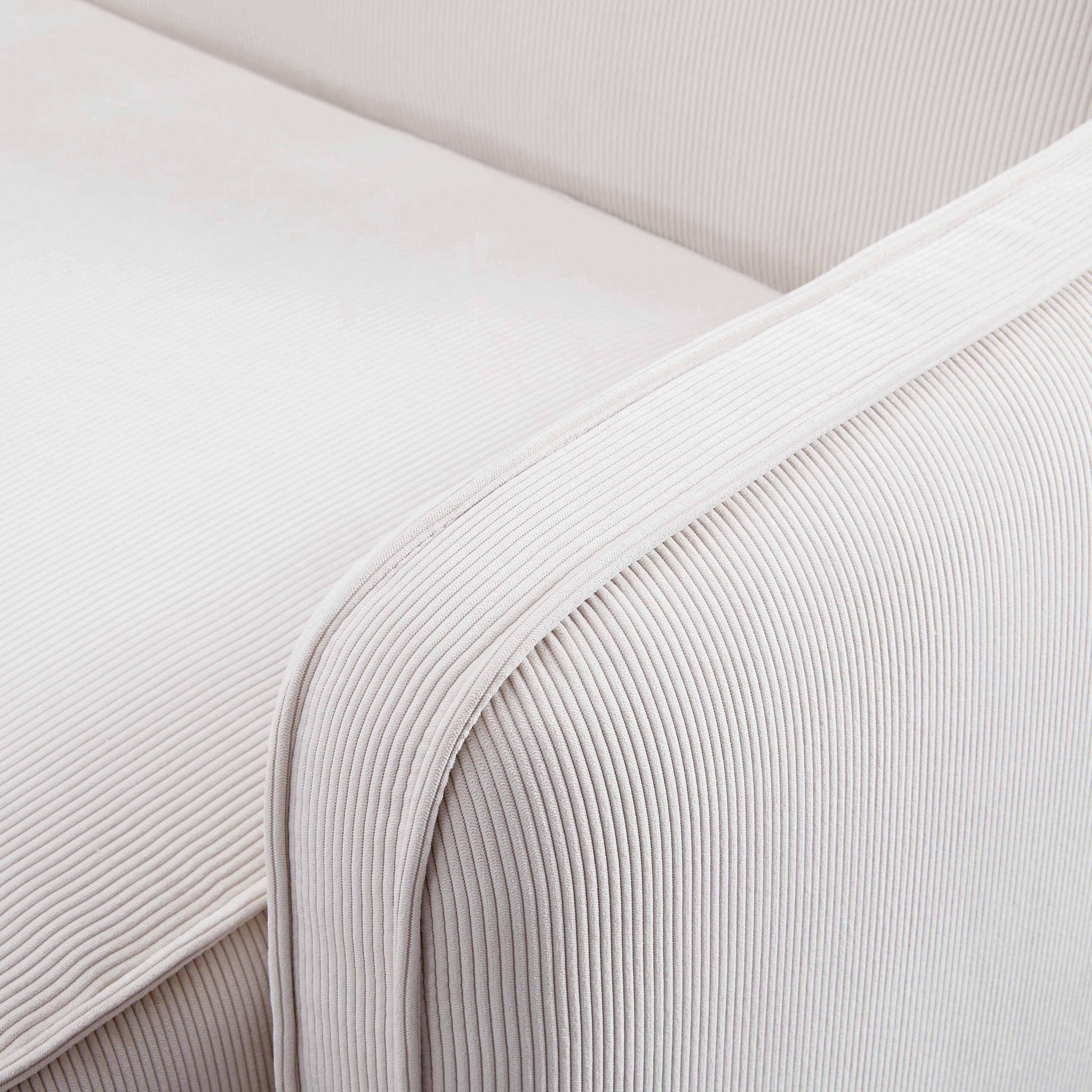 Travie Performance Corduroy Velvet Raf Corner Chair by TOV L69168