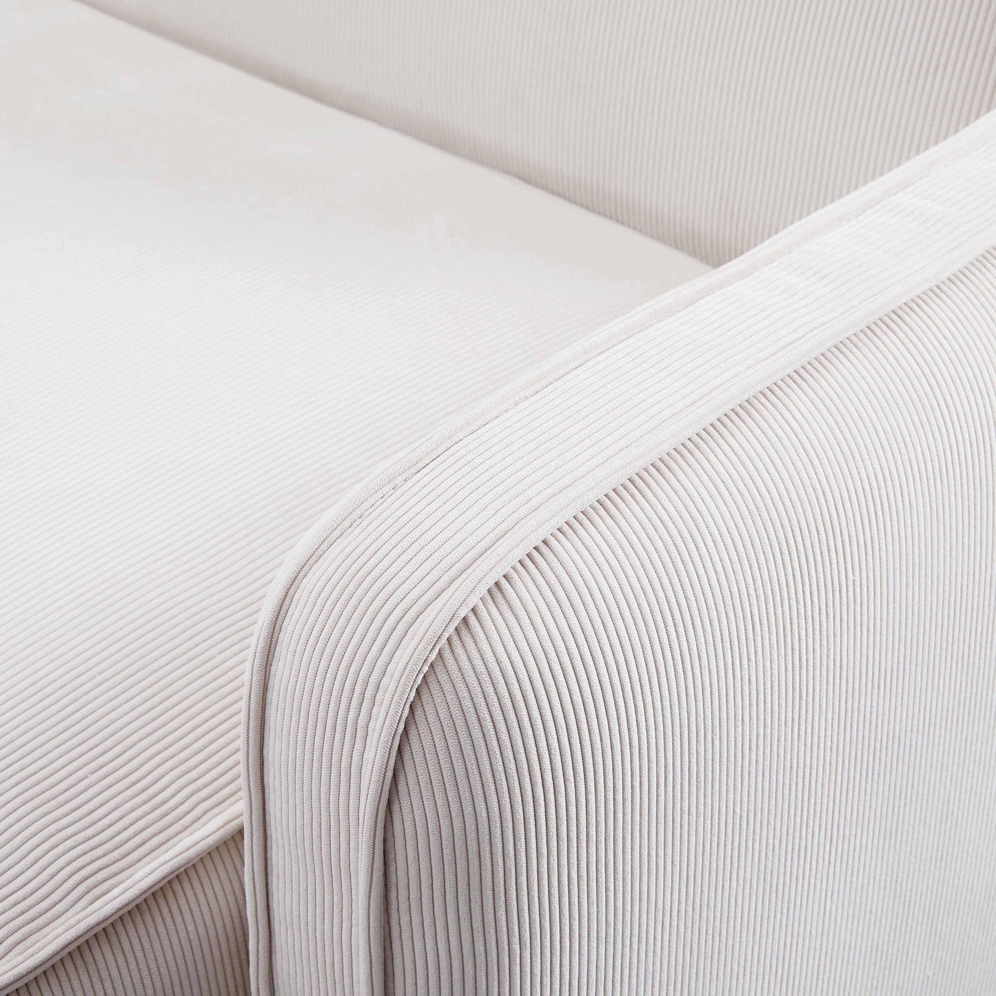 Travie Performance Corduroy Velvet Raf Corner Chair by TOV L69178