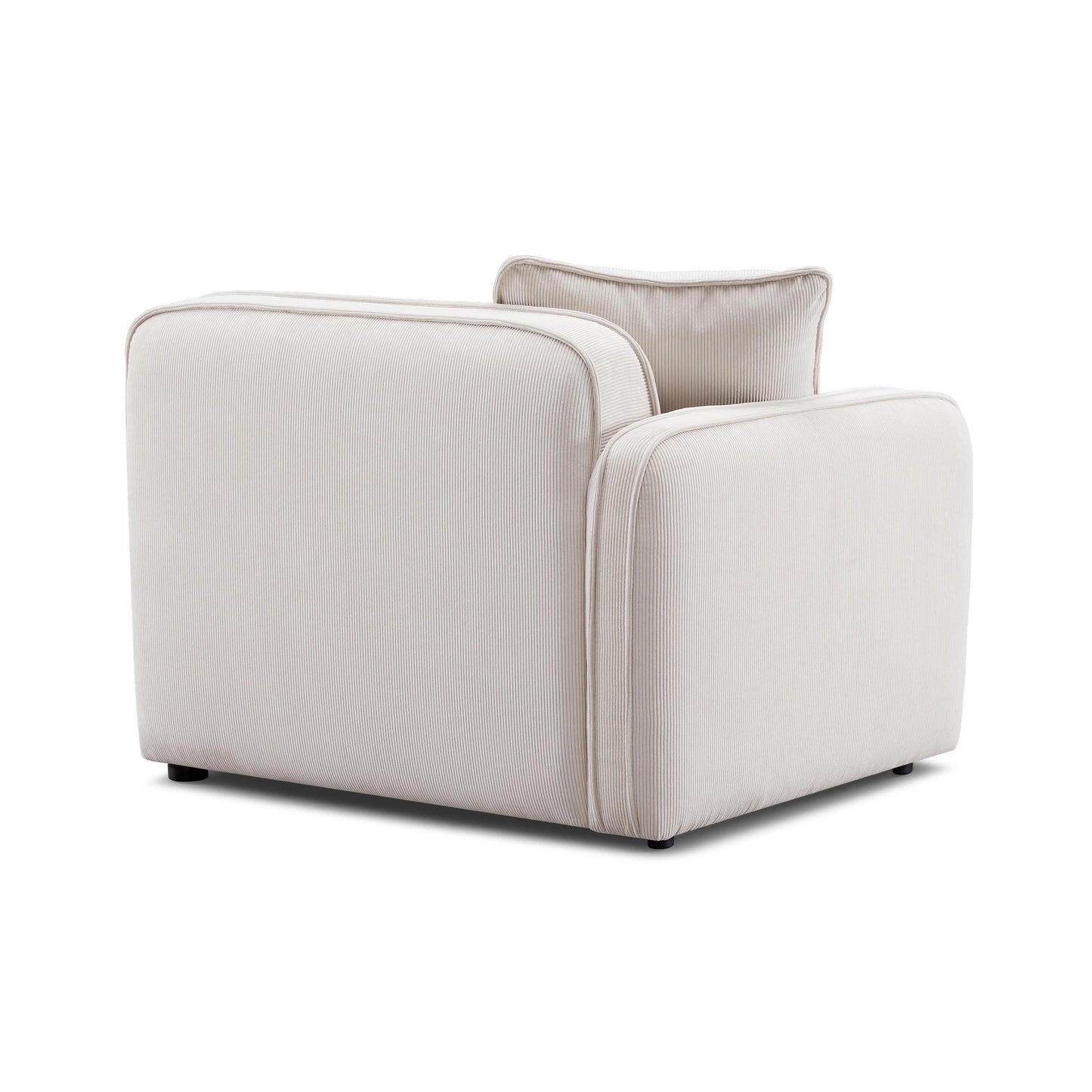 Travie Performance Corduroy Velvet Laf Corner Chair by TOV L69169