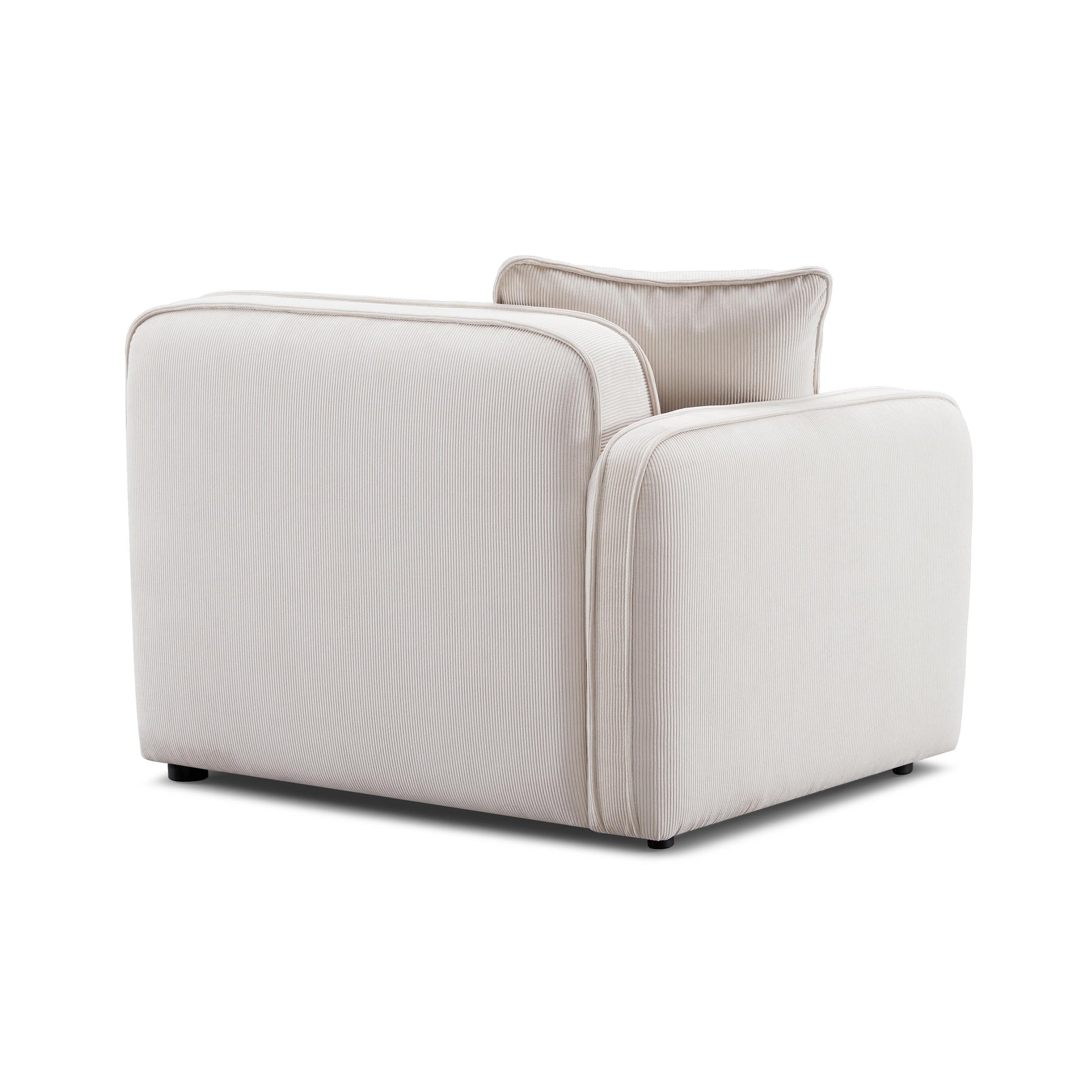 Travie Performance Corduroy Velvet Laf Corner Chair by TOV L69179