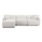 Travie 4 Piece Performance Corduroy Velvet Modular Sectional by TOV L69173