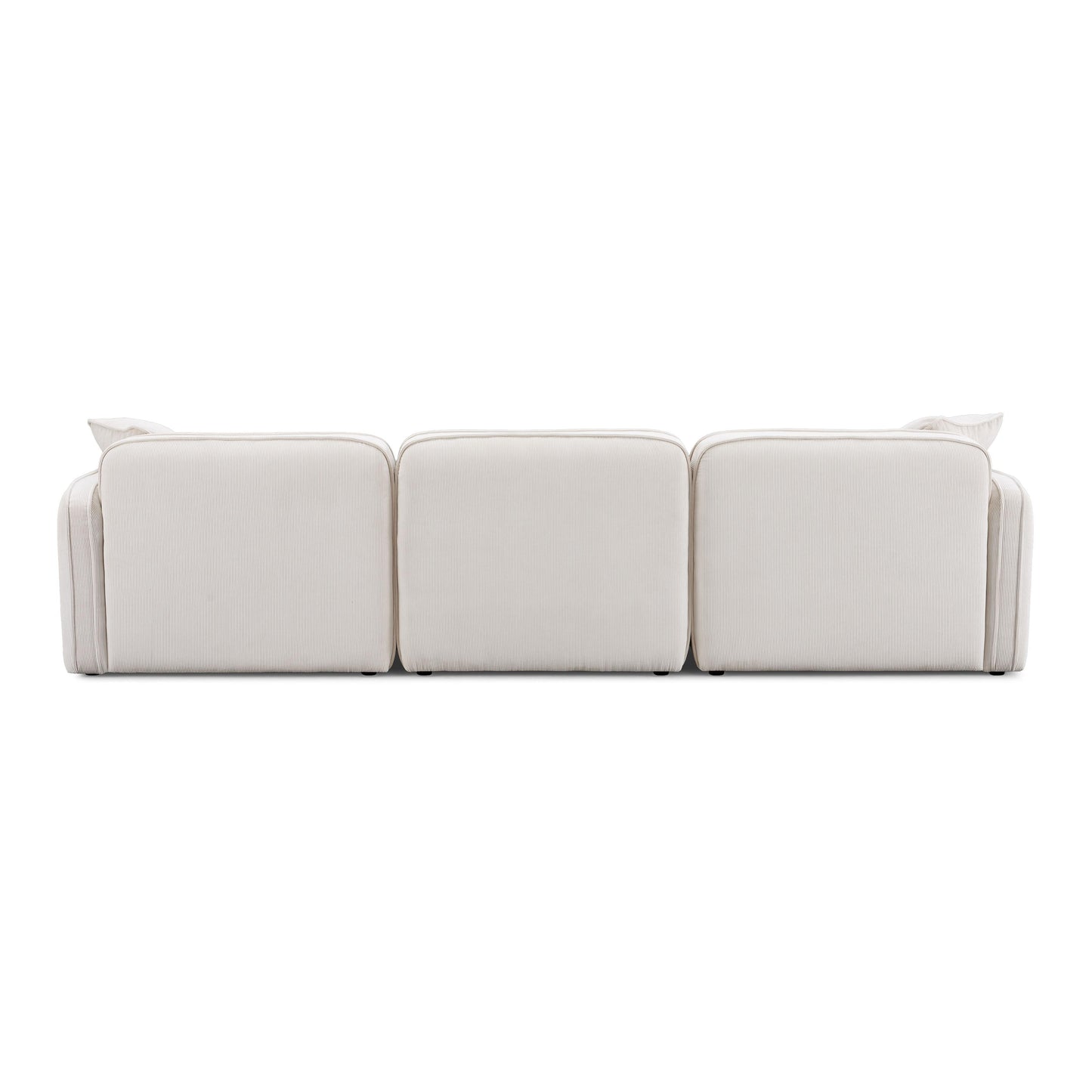 Travie 4 Piece Performance Corduroy Velvet Modular Sectional by TOV L69183