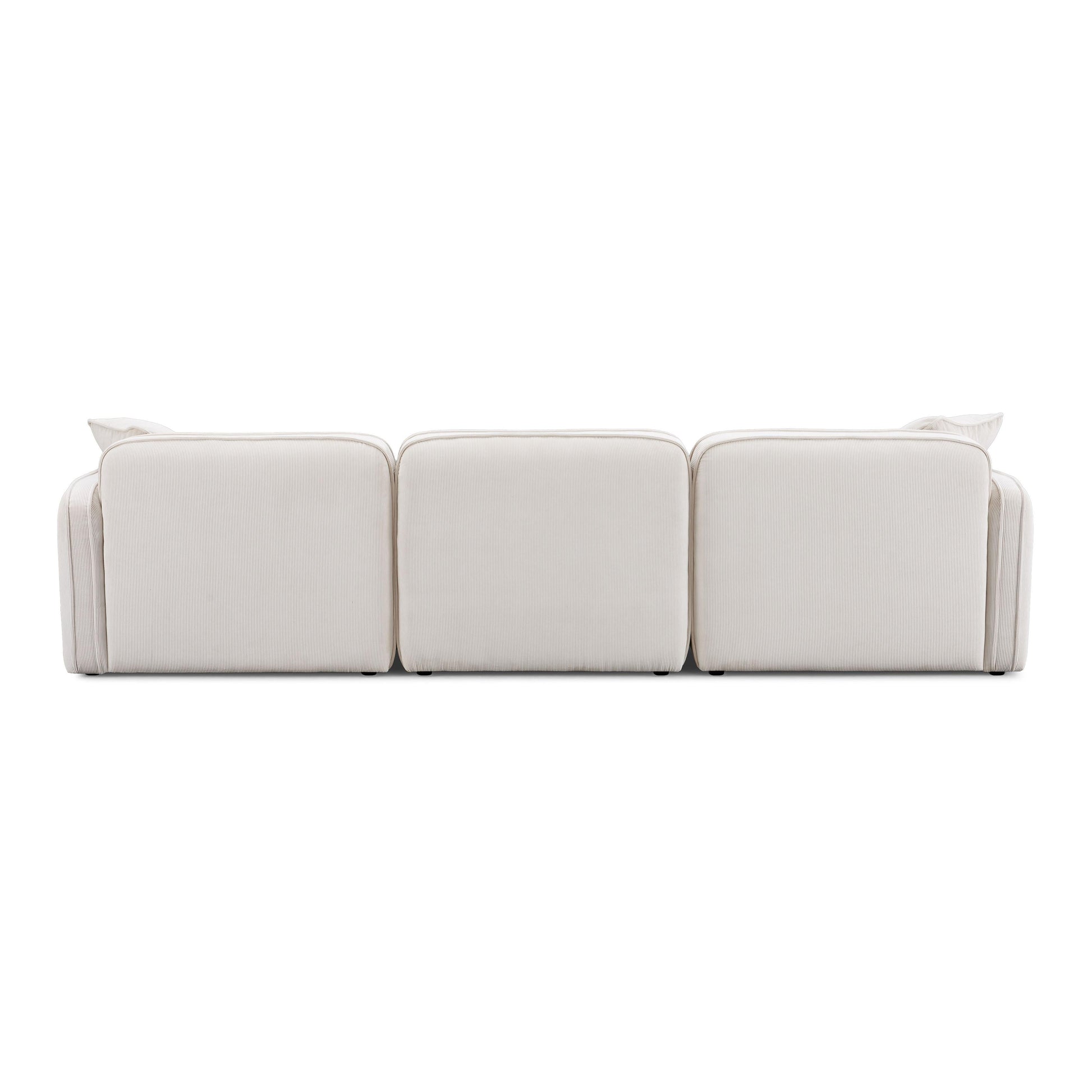 Travie 4 Piece Performance Corduroy Velvet Modular Sectional by TOV L69183