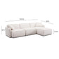 Travie 4 Piece Performance Corduroy Velvet Modular Sectional by TOV L69183