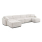 Travie 6 Pieceperformance Corduroy Velvet Modular U Sectional by TOV L69175