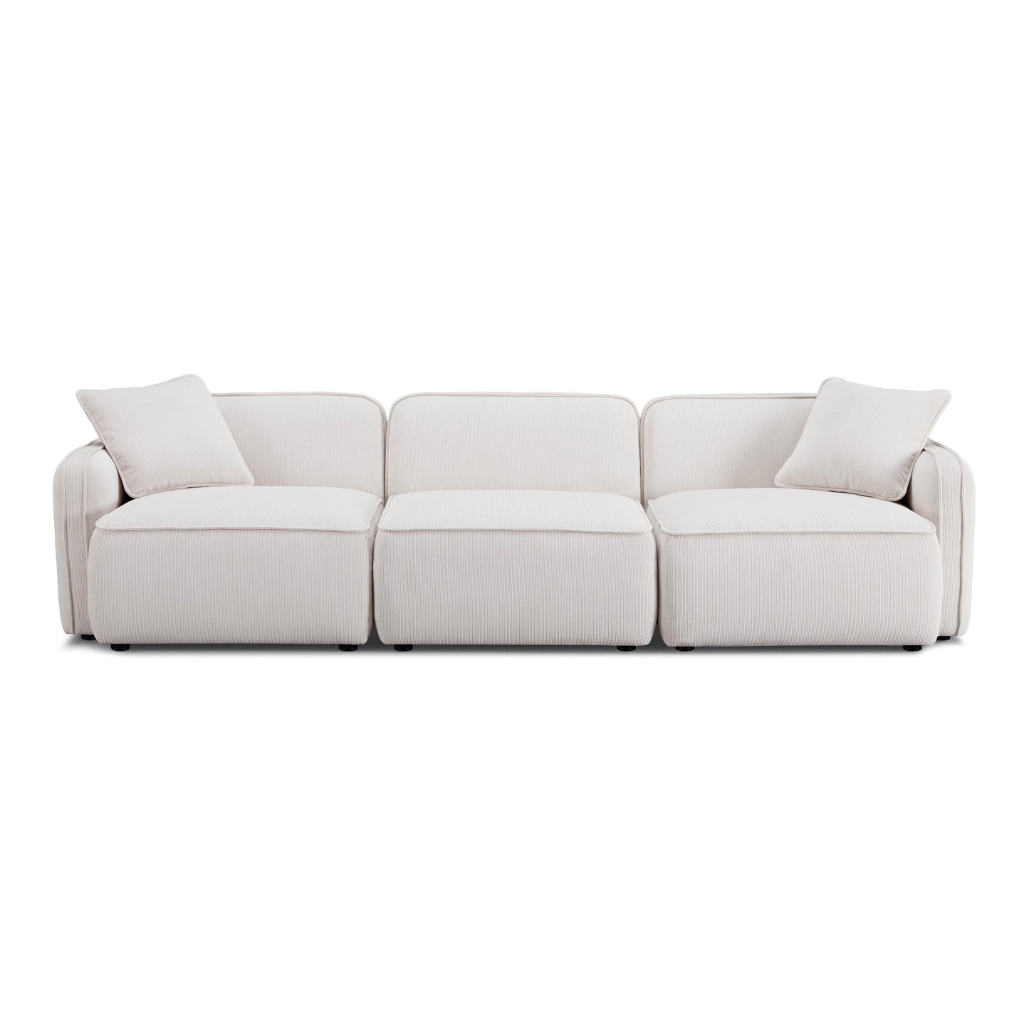 Travie 112 Performance Corduroy Velvet Modular Sofa by TOV L69186