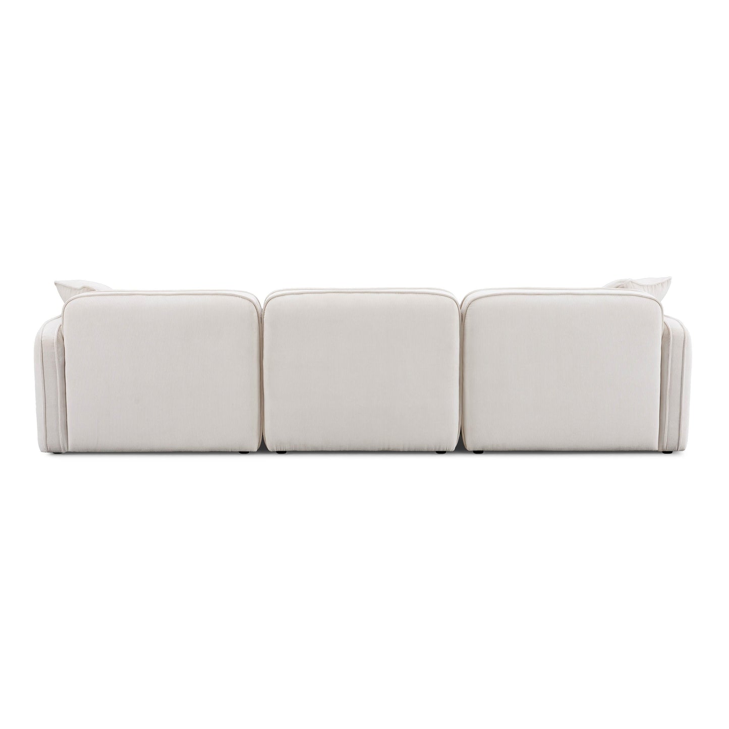 Travie 112 Performance Corduroy Velvet Modular Sofa by TOV L69176