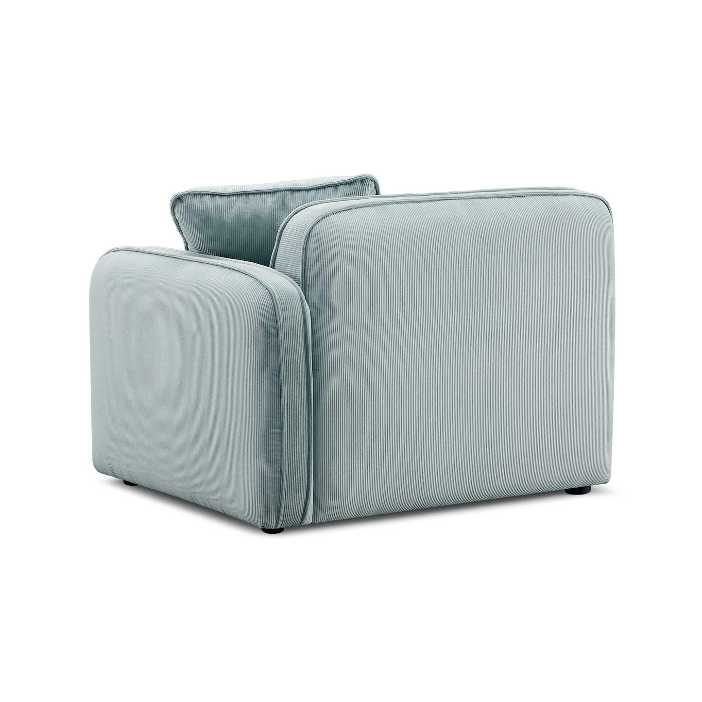 Travie Performance Corduroy Velvet Raf Corner Chair by TOV L69168