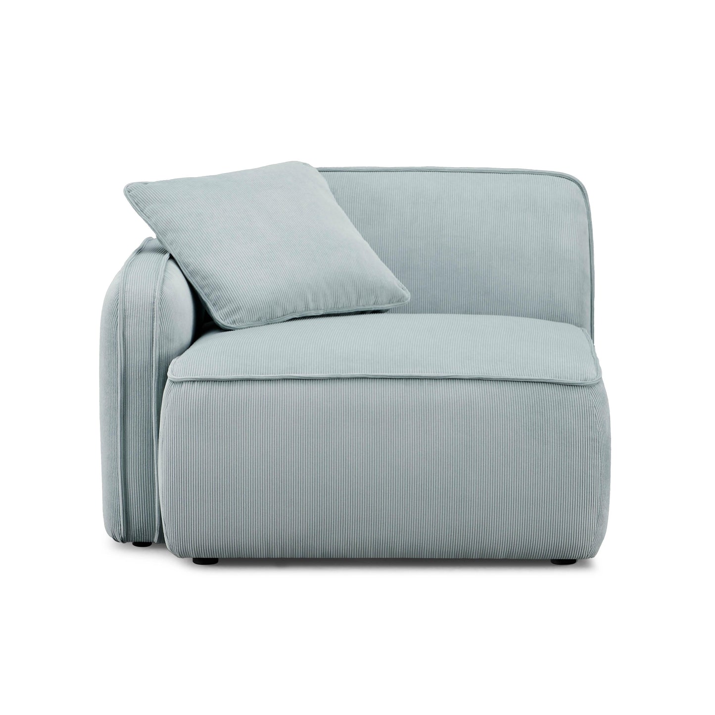Travie Performance Corduroy Velvet Laf Corner Chair by TOV L69169