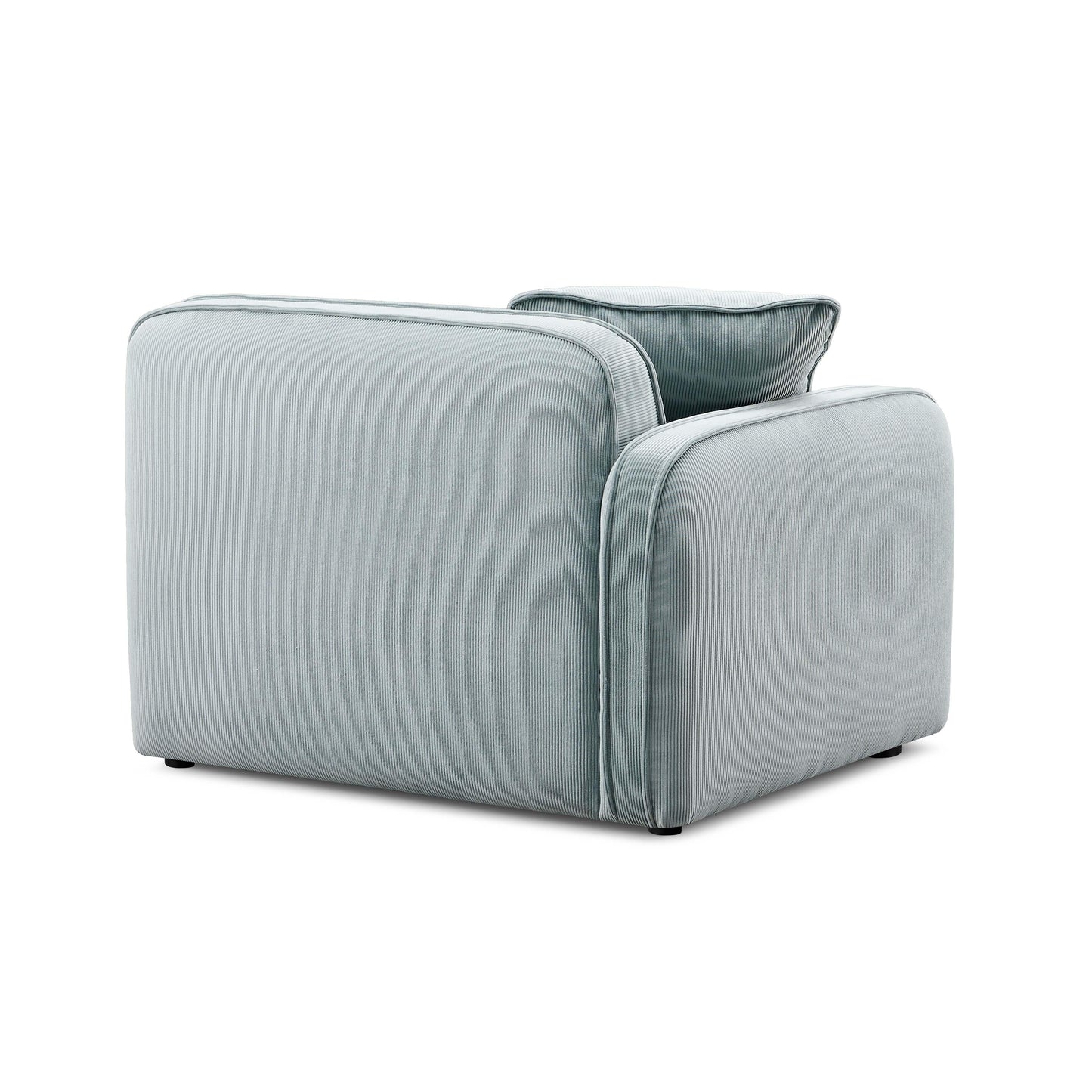Travie Performance Corduroy Velvet Laf Corner Chair by TOV L69169