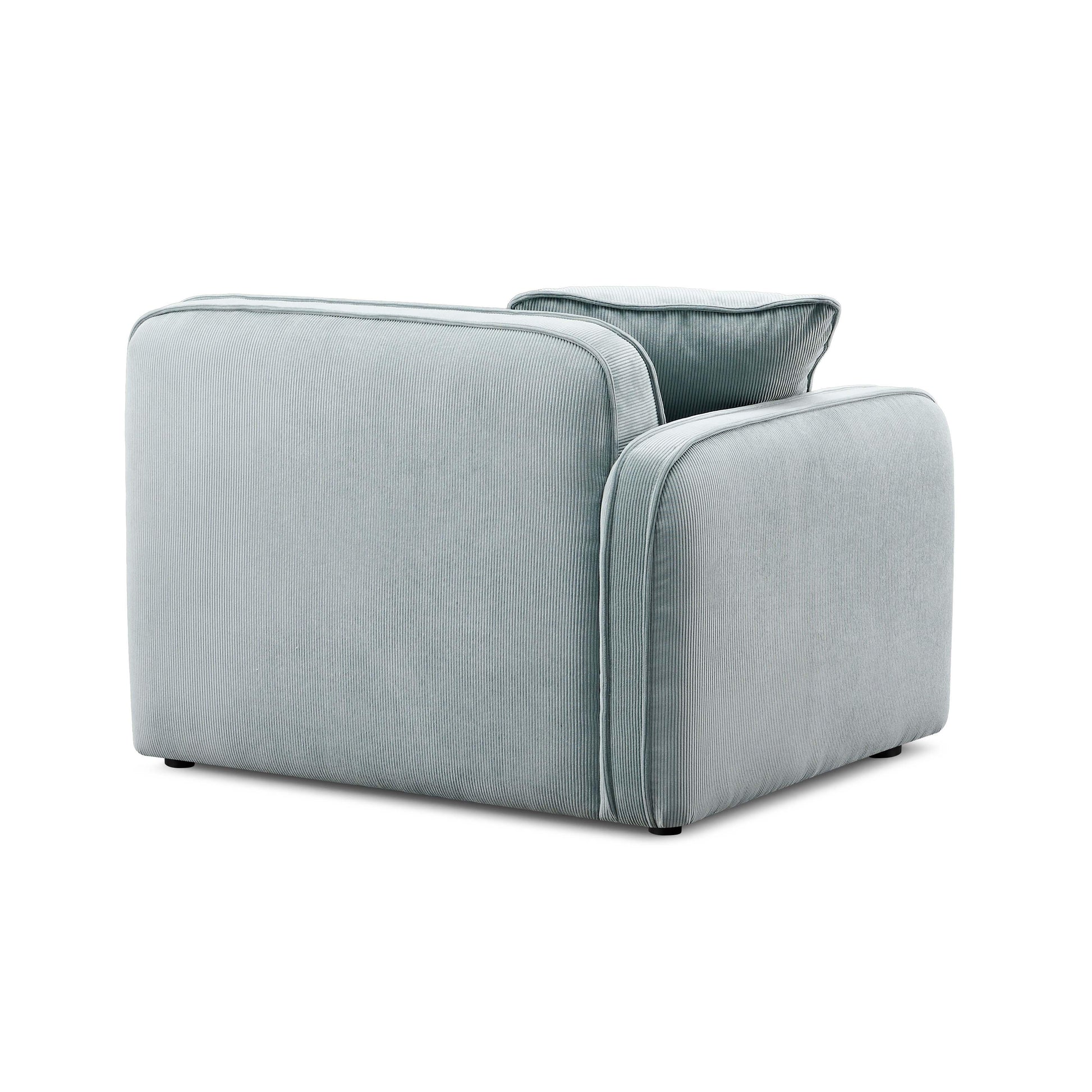 Travie Performance Corduroy Velvet Laf Corner Chair by TOV L69179