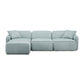 Travie 4 Piece Performance Corduroy Velvet Modular Sectional by TOV L69173