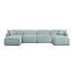 Travie 6 Pieceperformance Corduroy Velvet Modular U Sectional by TOV L69185