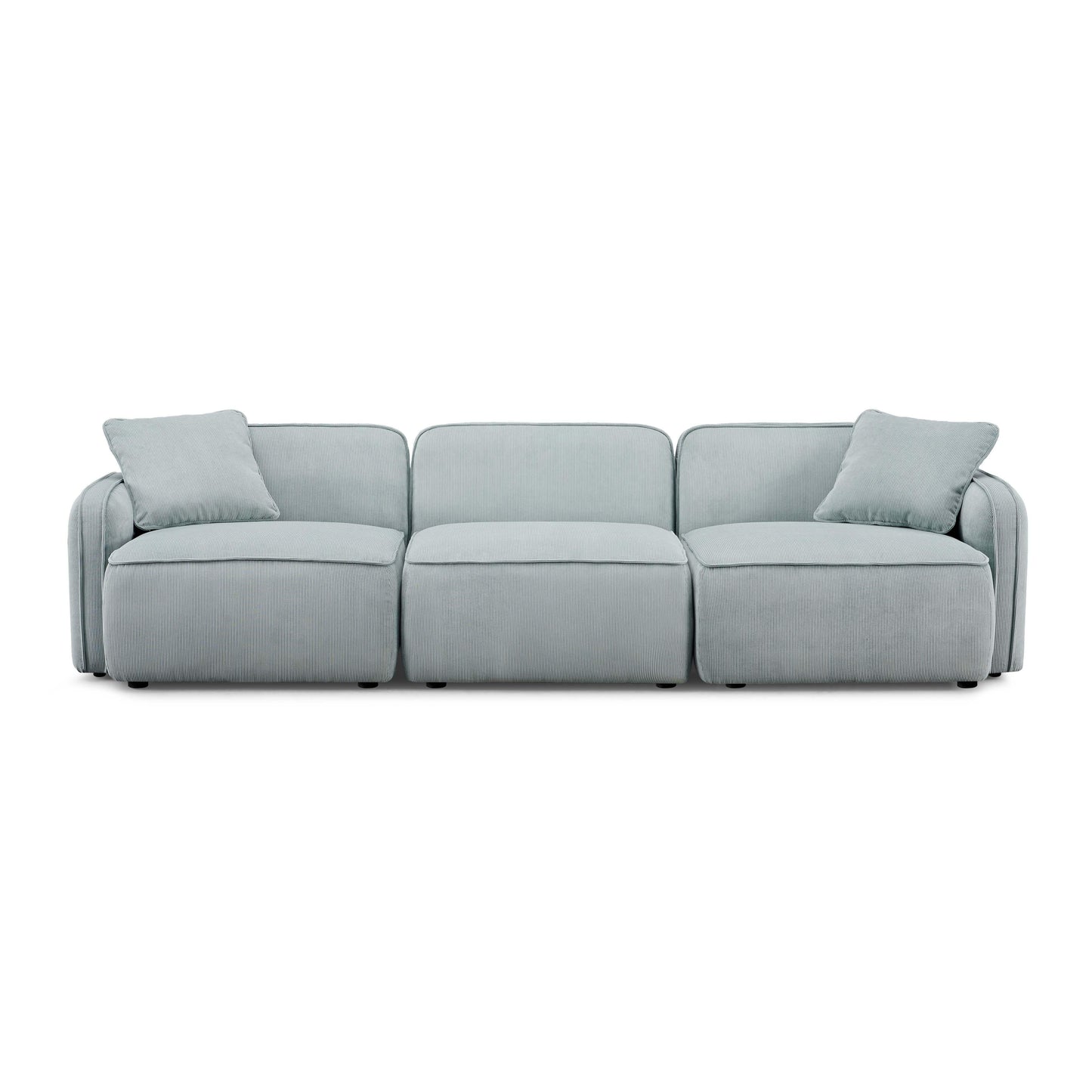 Travie 112 Performance Corduroy Velvet Modular Sofa by TOV L69186