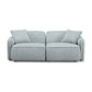 Travie 78 Performance Corduroy Velvet Modular Loveseat by TOV L69177