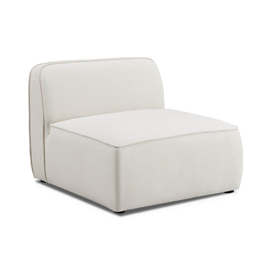 Travie Sand Upcycled Linen Armless Chair by TOV L69203