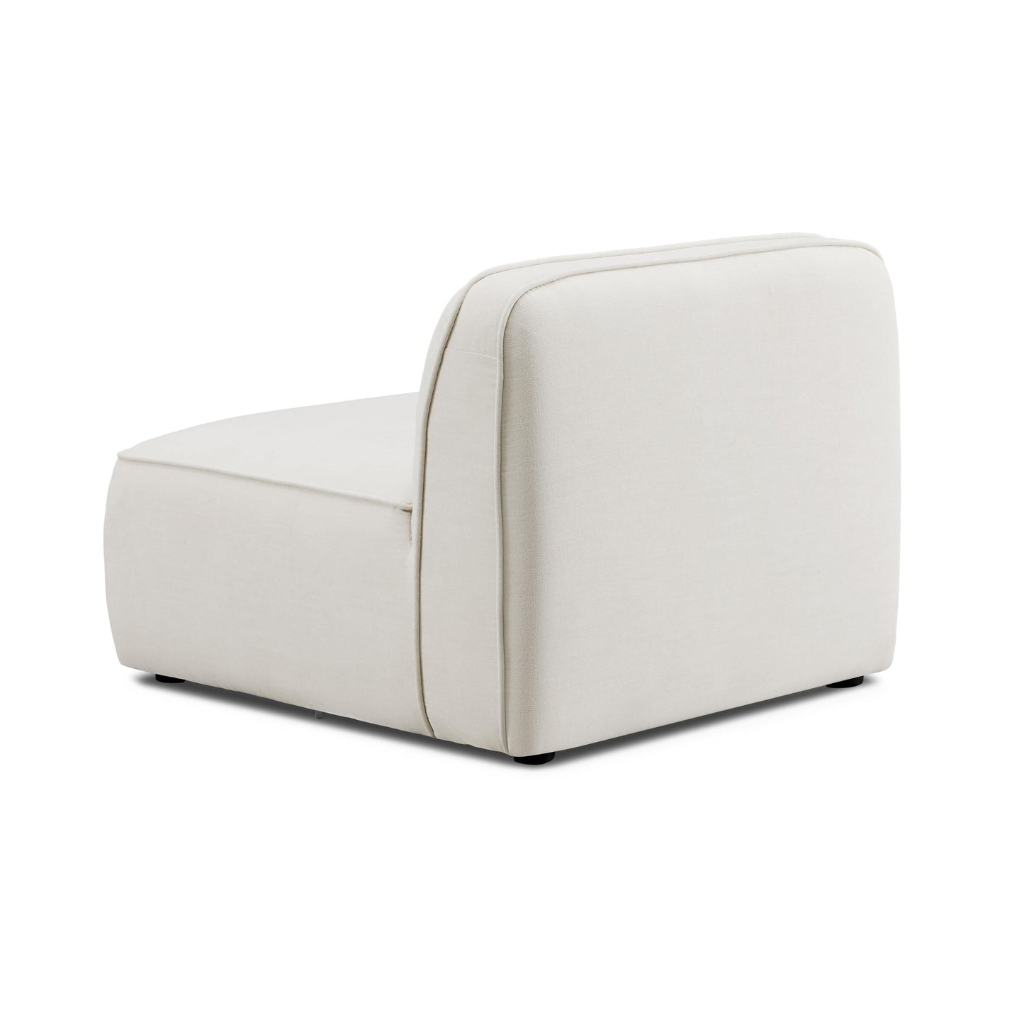 Travie Sand Upcycled Linen Armless Chair by TOV L69203