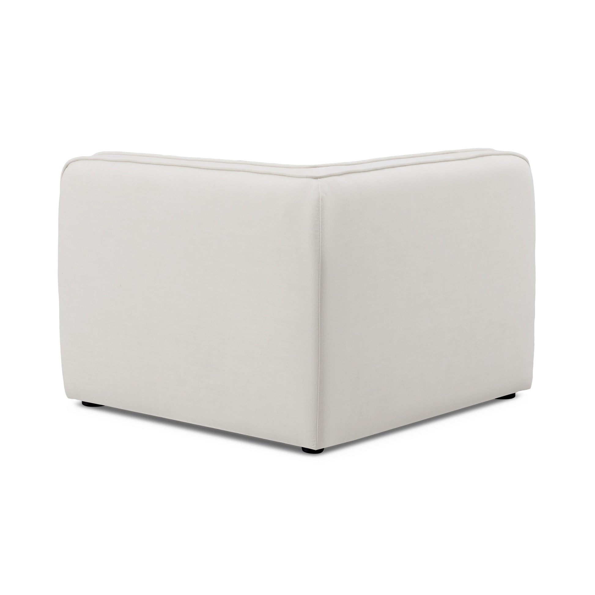 Travie Sand Upcycled Linen Corner Chair by TOV L69204