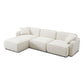Travie 4 Piece Sand Upcycled Linen Modular Sectional by TOV L69206