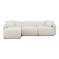 Travie 4 Piece Sand Upcycled Linen Modular Sectional by TOV L69206