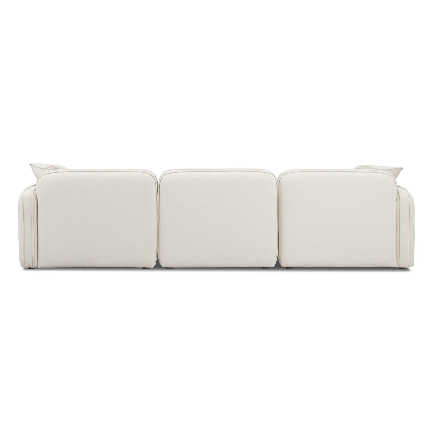 Travie 4 Piece Sand Upcycled Linen Modular Sectional by TOV L69206