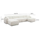 Travie 6 Piece Sand Upcycled Linen Modular U Sectional by TOV L69208