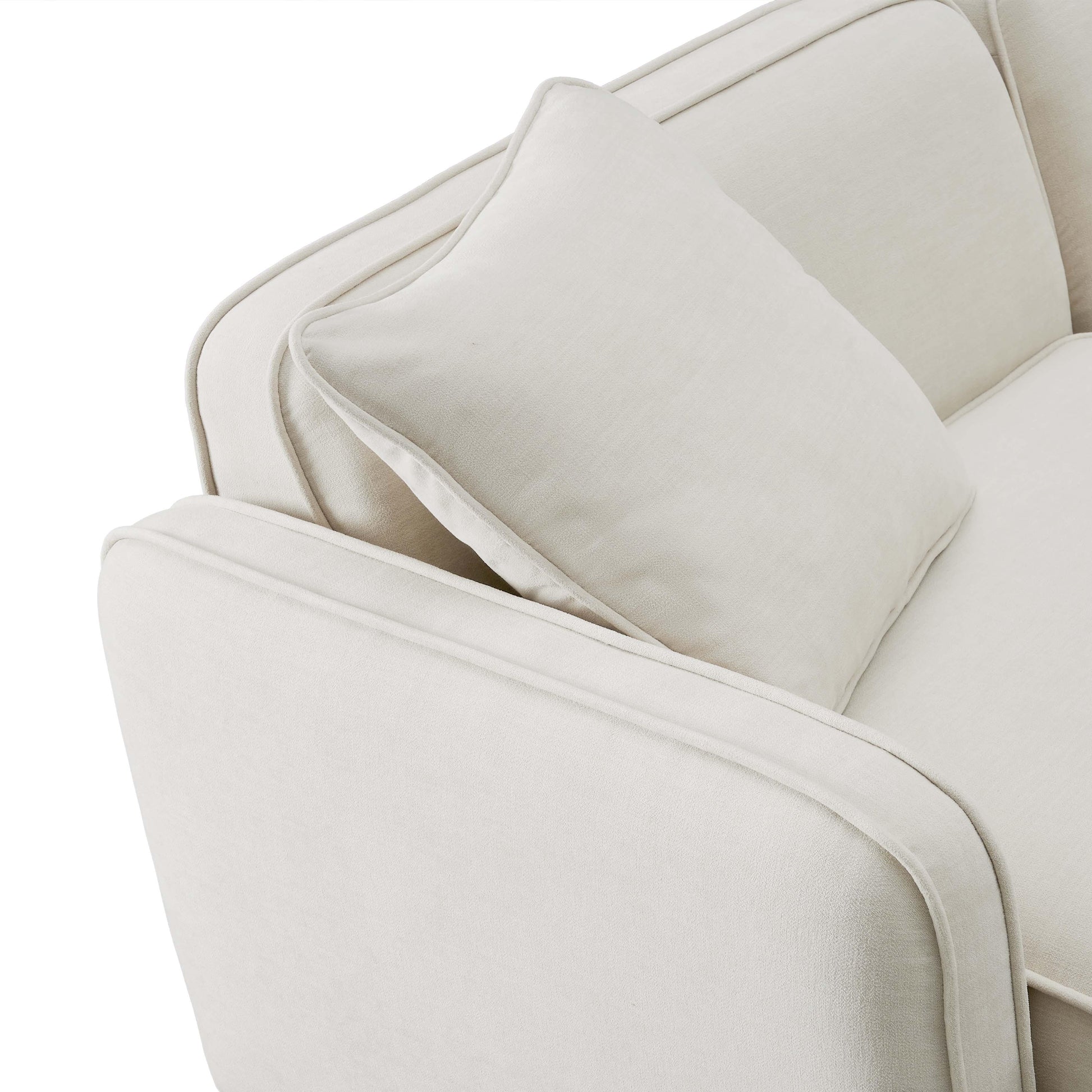 Travie Sand Upcycled Linen Modular Sofa by TOV L69209