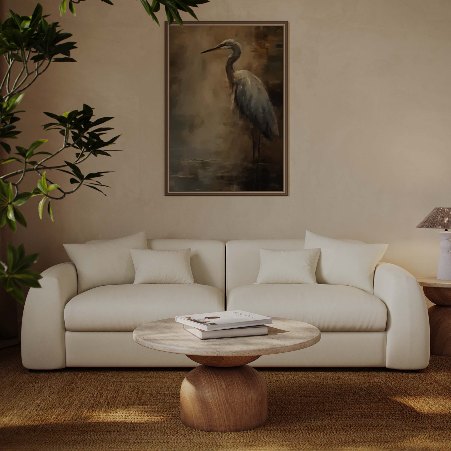 Kourtney 100" Cream Performance Faux Mohair Sofa Cream by Tov Furniture