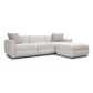 Perry 4 Piece Cream Chenille Modular Sectional by TOV L69219 Sec
