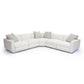Perry 5 Piece Cream Chenille Modular L Sectional by TOV L69219 Sec4